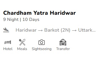 Char dham from haridwar